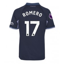 Tottenham Hotspur Cristian Romero #17 Bortatröja 2023-24 Korta ärmar